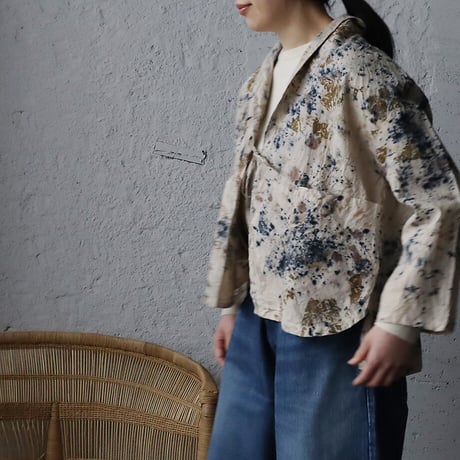 Funatabi atelier jacket (botanical dye bluemix)