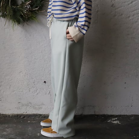 NOUVELLES DU PARADIS woollike pants (sage green)