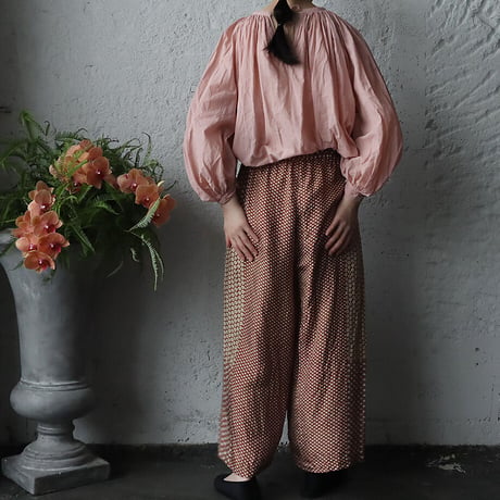 TOWAVASE sarasa silk pants (camel)