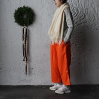R&D.M.Co-  wool blanket  (offwhite / black)