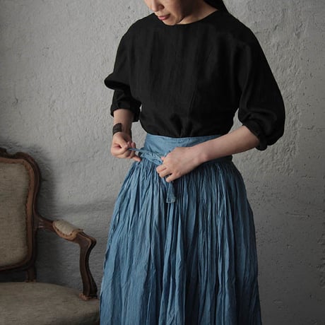 Tabrik gathered skirt (hon-aizome B)