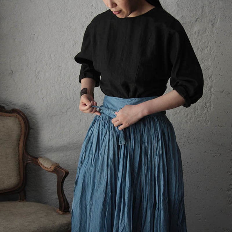 Tabrik gathered skirt (hon-aizome B) | nii-B |