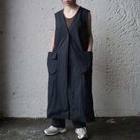 【Tabrik(タブリク)】リネンパフブラウス(泥染) Tabrik linen puff blouse (doro-zome) | nii-B |