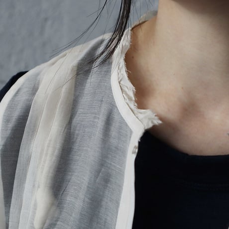 Tabrik  organdy  gilet (ivory)