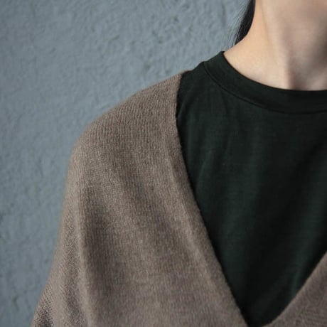 TOWAVASE Pétit dejeuner pullover cardigan (mocha)