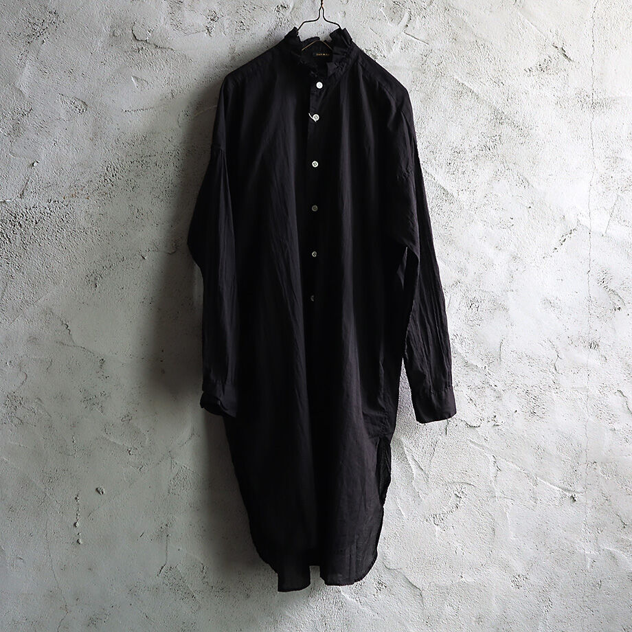 R&D.M.Co- GARMENT DYE frill collar long shirt ( R&D.M.Co- GARMENT DYE frill collar long shirt (