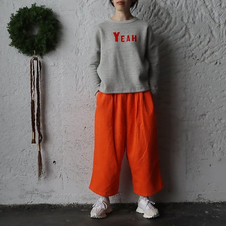 R&D.M.Co- linen corduroy gum pants (coral)