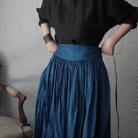Tabrik gathered skirt (hon-aizome A)
