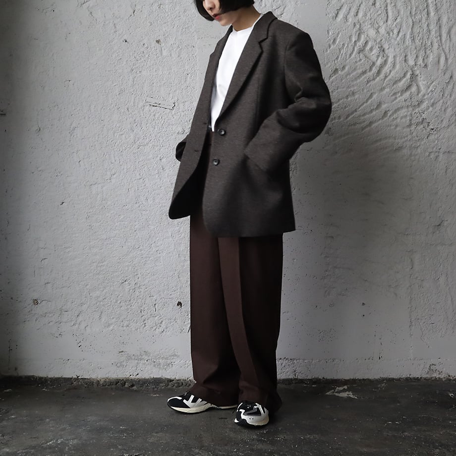 ànuke herringbone wool jacket (brown) | nii-B