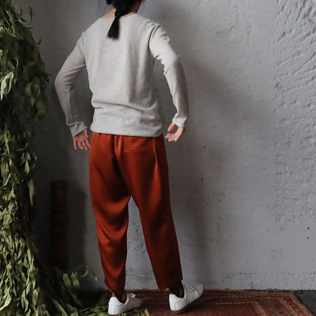 NOTA  satin pants ( terracotta)
