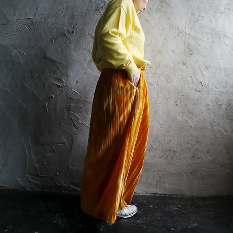 NOTA velvet long skirt (yellow)