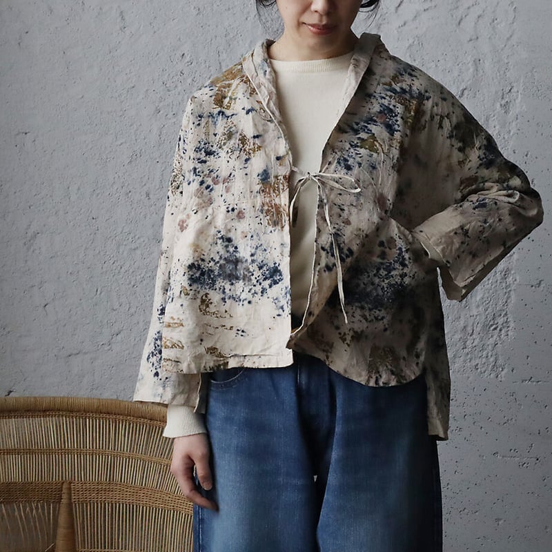 Funatabi atelier jacket (botanical dye bluemix)