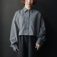 ànuke Check Short Shirts (charcoal gray)