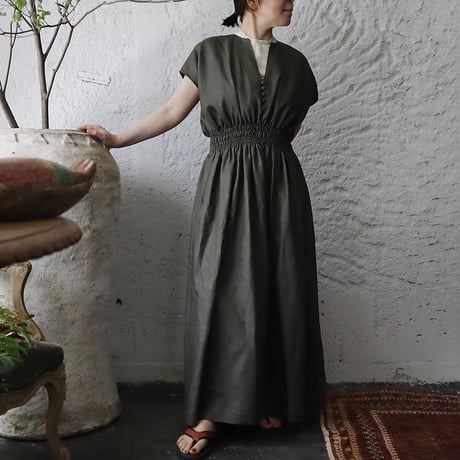 NOTA sicily dress sleeveless (khaki)