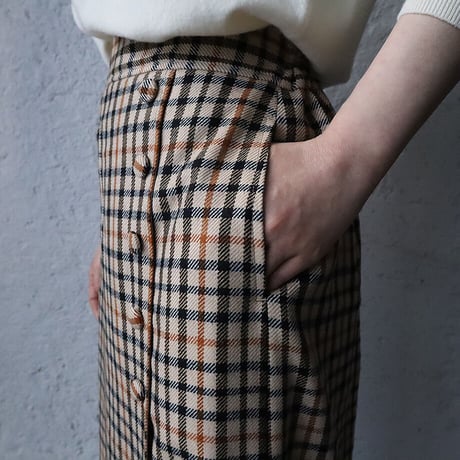 NOTA  long skirt (check)