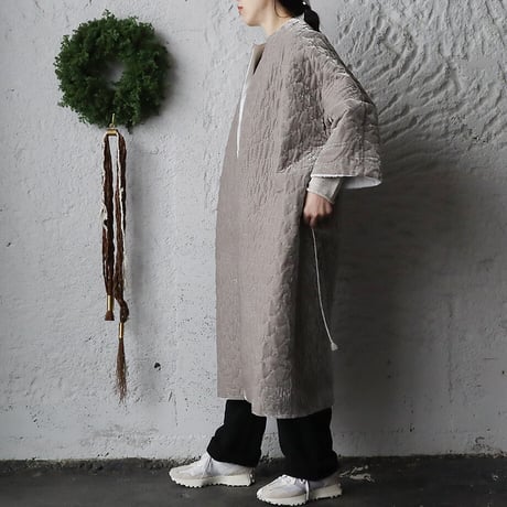 TOWAVASE  velvet quilt robe  (gray)