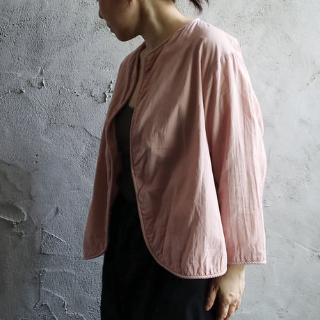 R&D.M.Co- GARMENT DYE trimming jacket (pink)