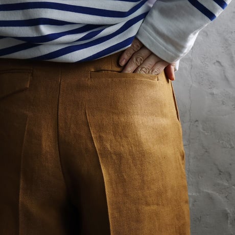WANDERUNG linen pants (brown)