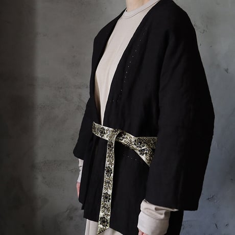 TOWAVASE linen jacket paillet