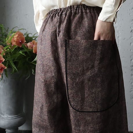 TOWAVASE Ginette linen pants (brown)