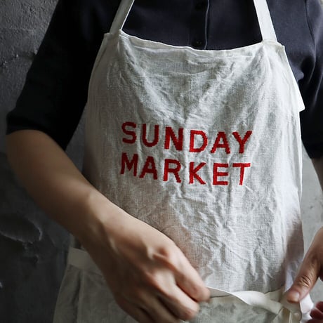 R&D.M.Co-  linen apron (SUNDAY-MARKET)