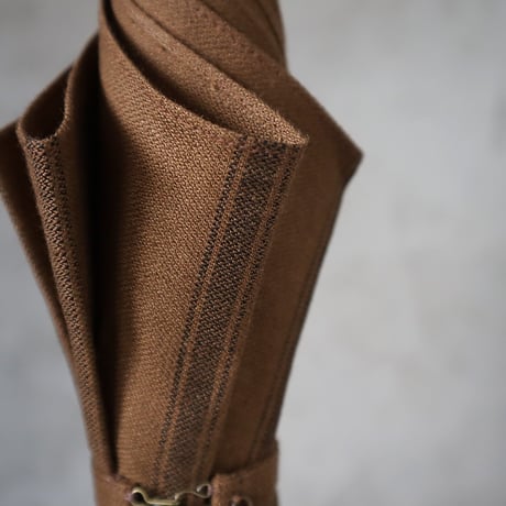 Tabrik parasol with bamboo ring (brown stripe)