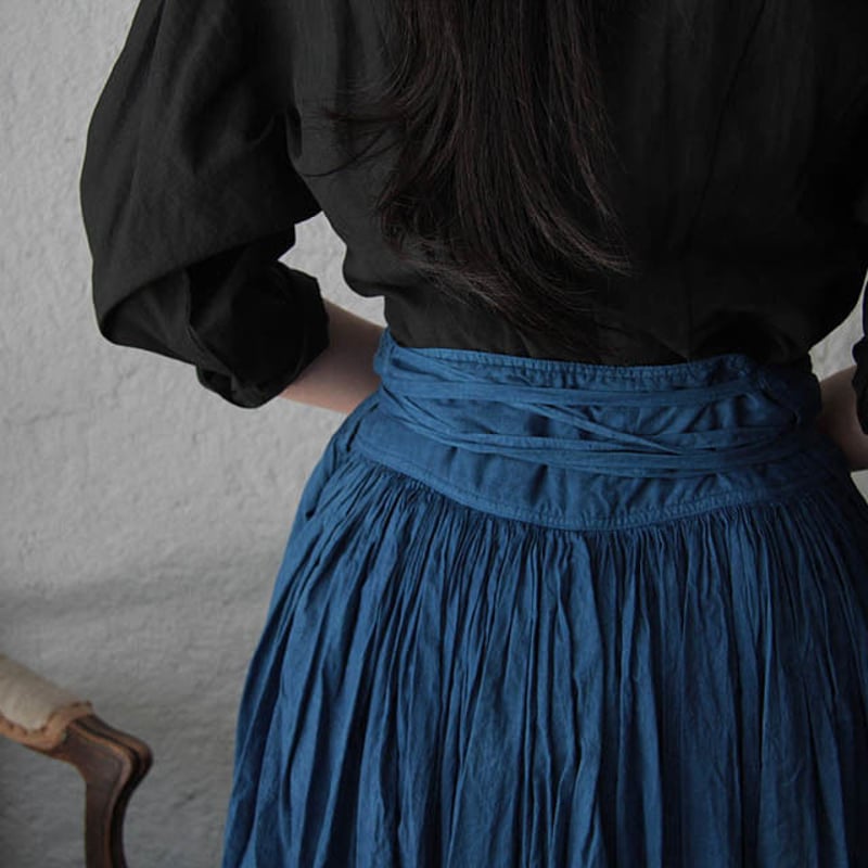 Tabrik gathered skirt (hon-aizome A) | nii-B |
