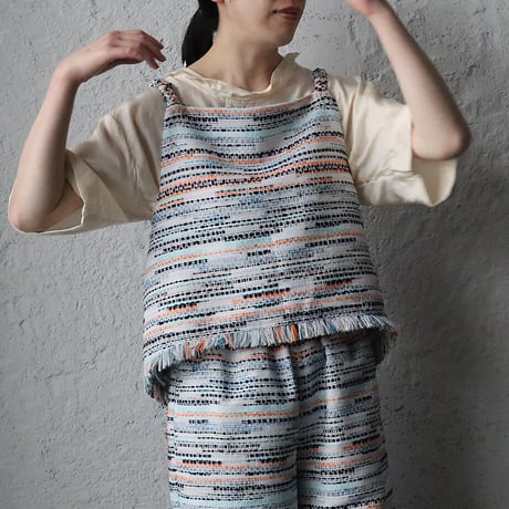NOTA le blueque gillet + pants (sax blue mix)