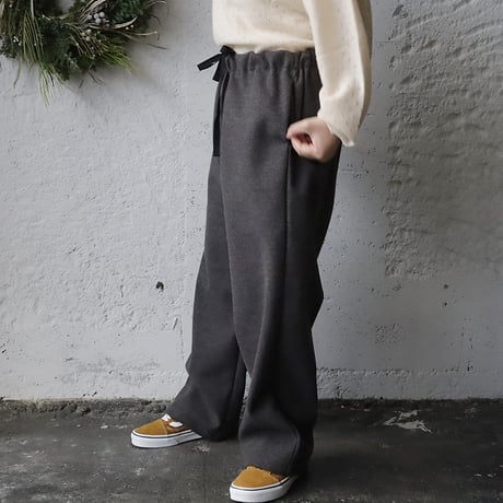NOUVELLES DU PARADIS woollike pants (charcoal)