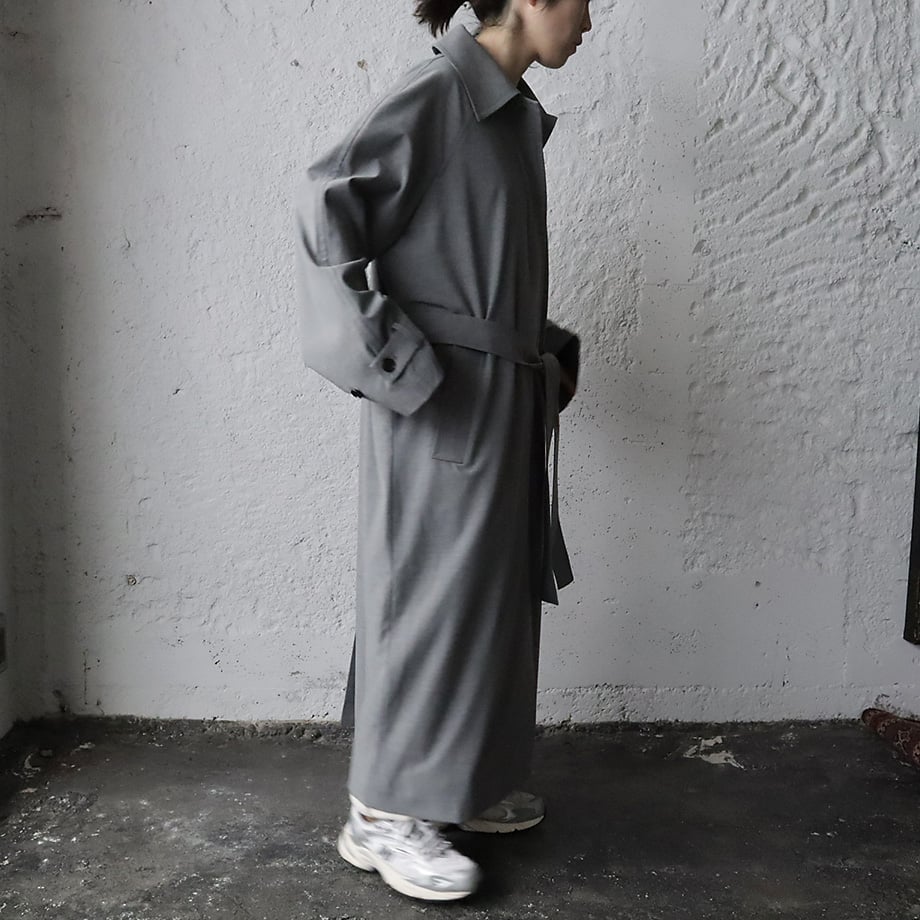 【美品】アンヌークanuke Soutiencollar Raglan Coat ànuke Soutiencollar Raglan Coat (gray) | nii-B