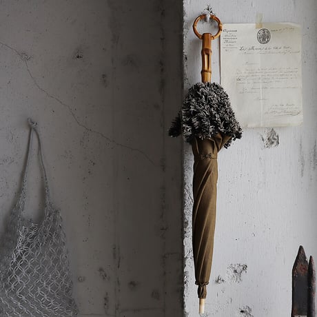 Tabrik parasol  bamboo handle (khaki)