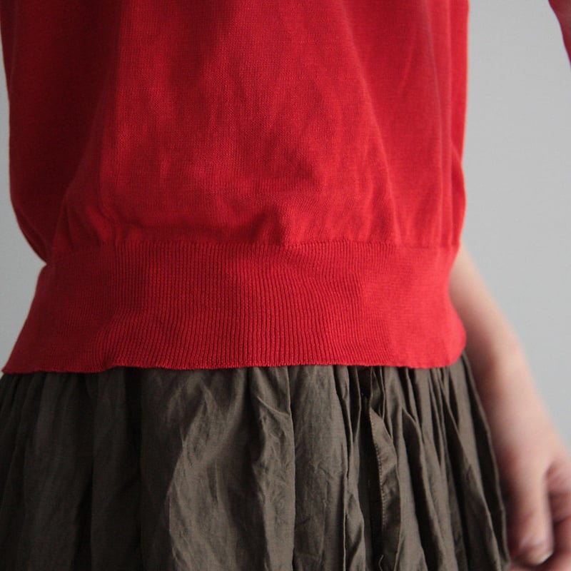 1dozen crew neck knit (red) | nii-B | WEBSHOP