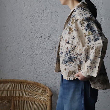 Funatabi atelier jacket (botanical dye bluemix)