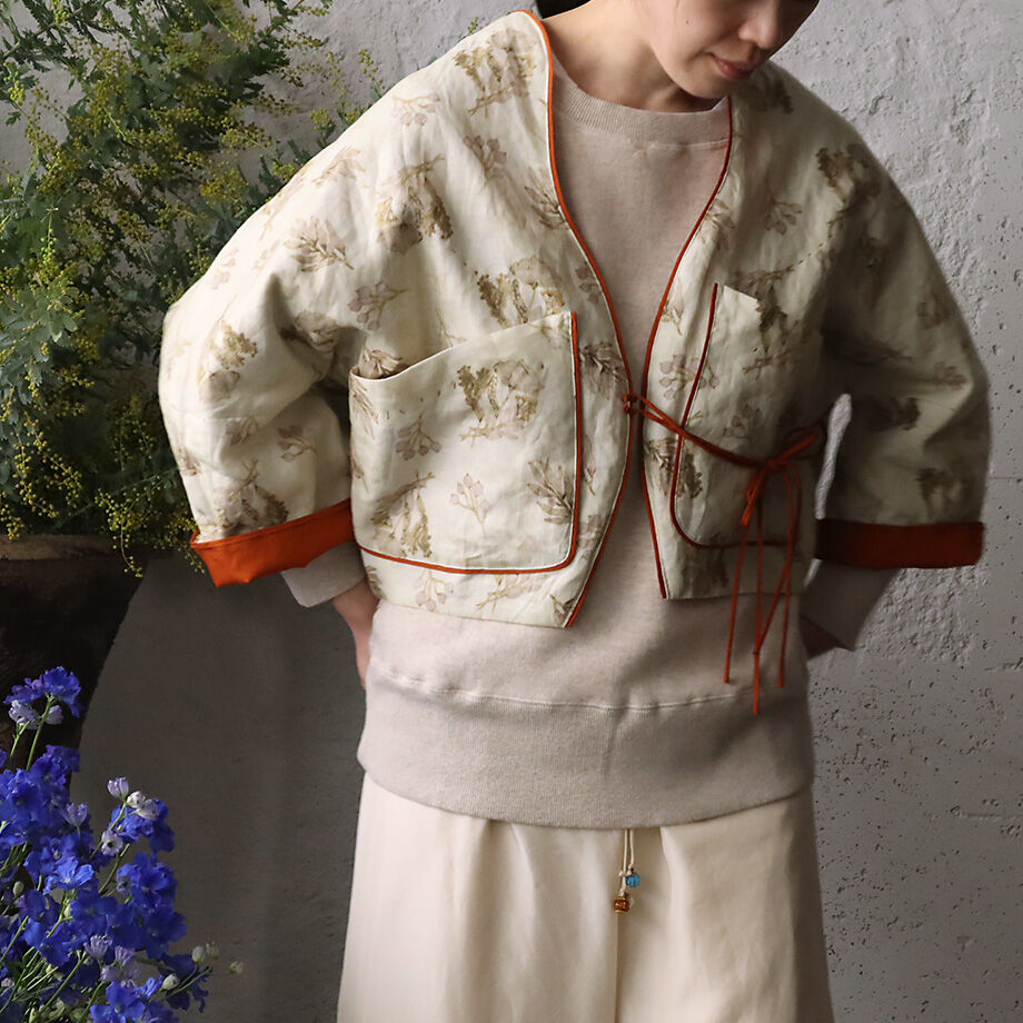 TOWAVASE Frais linen jacket (beige) | nii-B | W