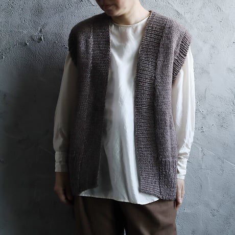 chiihao x nii-B  loose vest (brown)