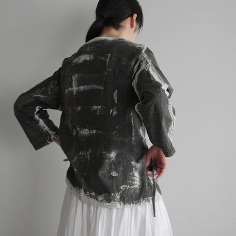 m.Funatabi jacket (Sumi dye)
