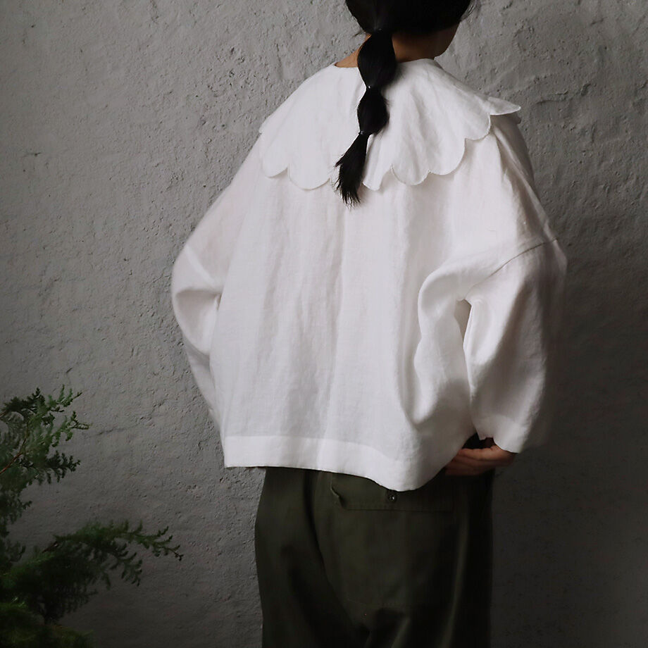 TOWAVASE Bon Voyage blouse (white) | nii-B | WE