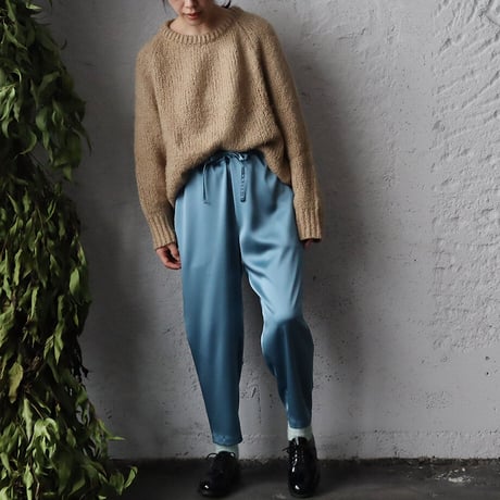 NOTA  satin pants (blue gray)