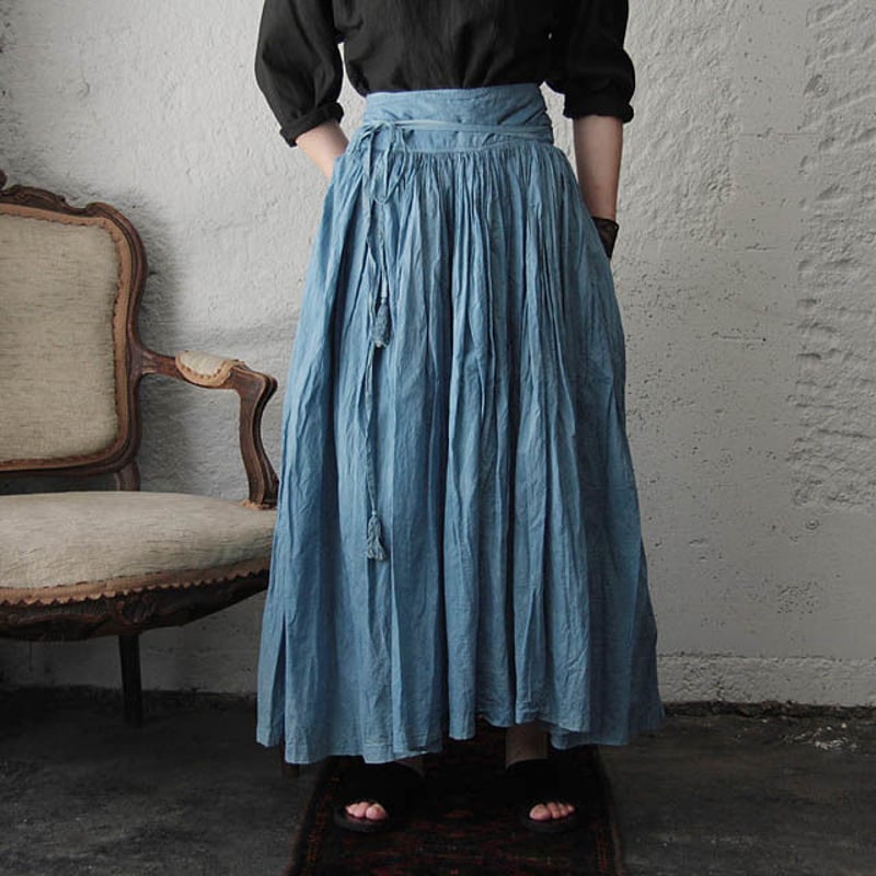 Tabrik gathered skirt (hon-aizome B) | nii-B |