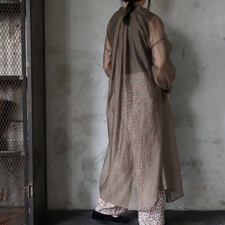 Tabrik  organdy gather one piece (olive)