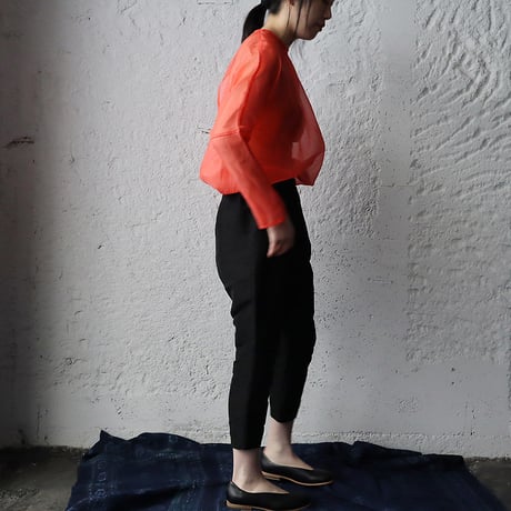 Tabrik  organdy  pullover (coral)
