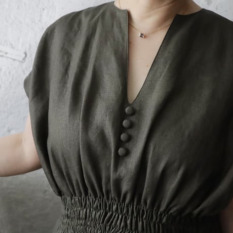 NOTA sicily dress sleeveless (khaki)