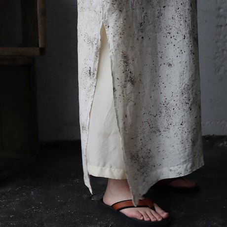 Tabrik linen tassel dress (logewood)