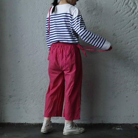 saruche long ribbon pants (pink)