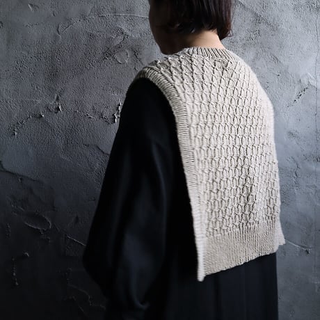 chiihao x nii-B  rambouillet vest (beige)