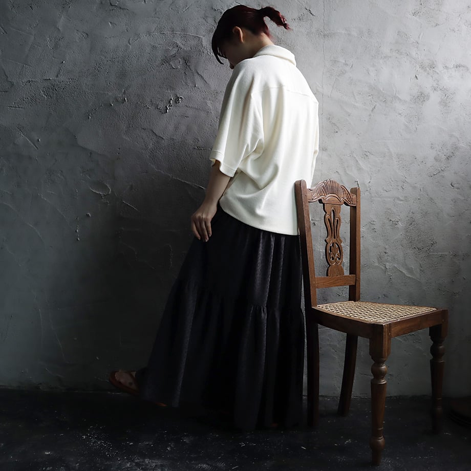 ànuke pile polo tops (ivory) | nii-B | WEBSHOP