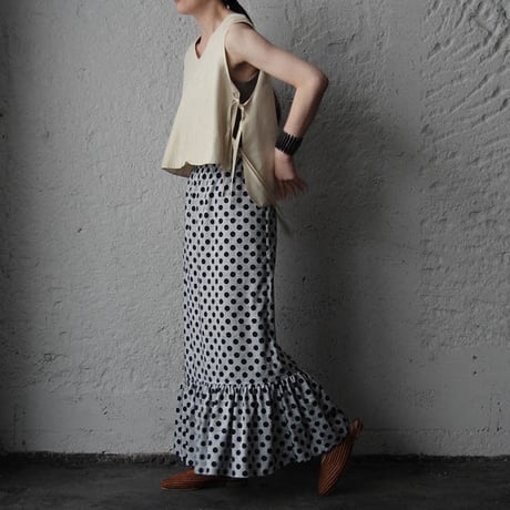 NOTA laterano due flounced skirt dot