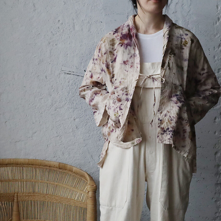 Funatabi atelier jacket (botanical dye purplemix )