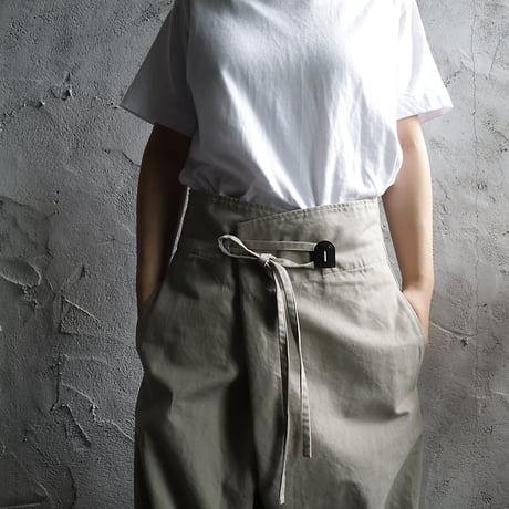 ROVAROVA x .less wrap pants (greige)