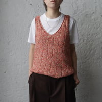 Tabrik knit vest (orangemix)